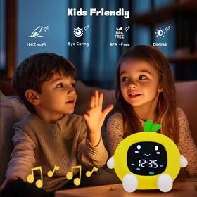 Rabbit lamps Smart Digital display led alarm clock with RGB Color changeable night light