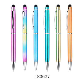 Metall Touch Pen, Kugelschreiber Lieferant, Hochwertiger UV-farbiger Aluminium Stylus Dreh-Kugelschreiber aus Metall