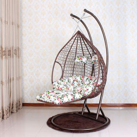 Home Indoor Balcony Nordic Outdoor Swing Hanging Chair Simple Hanging  Basket Rattan Chair Wicker Lazy Bird's Nest Rocking Ch