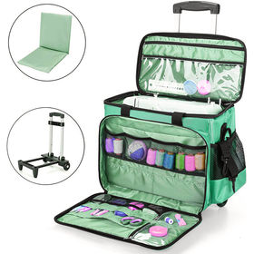 Buy Wholesale China Rolling Wheels Trolley Luggage Travel Folding Claps  Weekend Laptop Bag Pockets Zipper Colorful & Trolley Wheeled Travel Bag  Foldable at USD 12.6