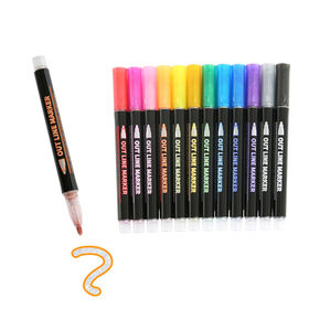 Buy Wholesale China Poster Markers, Dual Tip, 10 Mm And 17mm Writing Width,  12 Colors Available, Big Capacity Ink & Poster Marker at USD 0.986