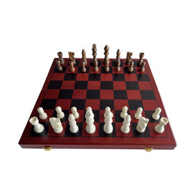 Buy Wholesale India Wooden Chess Set High Quality Folding Chess Board  Standard Level Professional Use With Customization Of Logo Design And Size  & Wooden Chess Play Board Set at USD 7