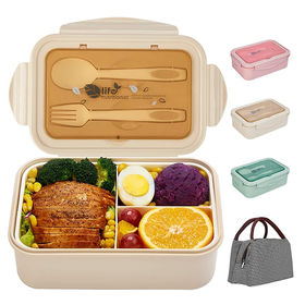 Buy Wholesale China 2 Layer Office School Bamboo Lid Lunch Box Leakproof  Food Container Lunch Box Microwaveable & Plastic Lunch Box at USD 2.35