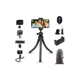 Flexible Tripod for Mobile with 360degree Rotating Ball Head and Smartphone Holder
