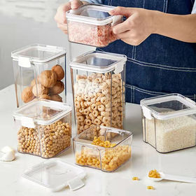 Buy Wholesale China Plastic Airtight Rice Storage Bin Cereal Containers  Dispenser With Measuring Cup And Pour Spout & Airtight Food Storage  Container at USD 2.4