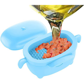 Silicone Grease Container Cute Pig Oil Container With Filter - Temu