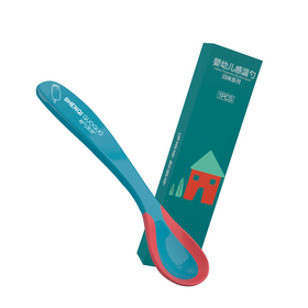 Baby Feeding Spoon Temperature Color Changed TPR Spoon Factory Cheap Sensitive Tableware Customized Logo Packaging