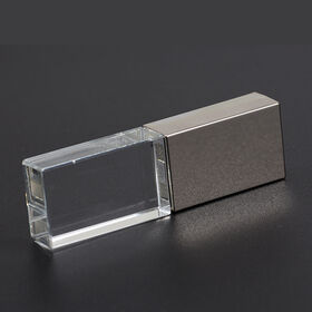 Werbe-USB-Stick 3.0 aus Glas, Roségold, Kristall, 32 GB, 64 GB, USB-Stick, 4 GB, 8 GB, 16 GB, USB-Speicherstick, kundenspezifische 3D-Logos