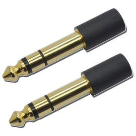 Adaptateur Jack 6.35 mm Mâle vers 3.5 mm Femelle, Casque Prise Adaptateur  Audio Connecteur Stéréo Headphone