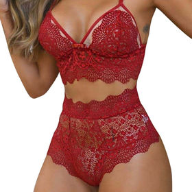 Buy Wholesale China Plus Size Lingerie Custom Girl Sexy Teddy Lingeries Lace  Bra And Panty Breathable Quick Dry & Plus Size Lingerie at USD 1.5
