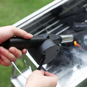 Outdoor Barbecue Fan Air Blower Hand Crank BBQ Air Blower Portable BBQ Grill Fire Fan Tool