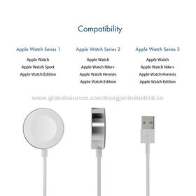 Câble de chargeur rapide pour iWatch, compatible avec Apple Watch Series SE  7 6 5 4 3 2 1 (3,3 pieds/1m)