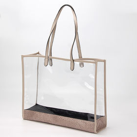 Buy Wholesale Taiwan Fashion Clear Iridescent Pvc Tote Bag, Clear  Holographic Rainbow Pvc Handbag For Women & Girls & Pvc Handbag at USD 3.24