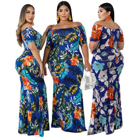 Plus Size Women Clothing 4X Maxi Dresses for Women Long