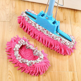 1Pcs Mop Slippers Shoes for Floor Cleaning ,Microfiber Shoes Cover Reusable  Dust Mops for Women Washable , Mop Socks for Foot Dust Hair Cleaners