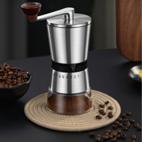 Dropship Hand Crank Pepper Conical Burr Grinder Coffee Beans Mill Muller  Stainless Steel to Sell Online at a Lower Price