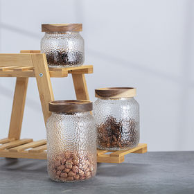 Buy Wholesale China Square Glass Jar With Spoon & Glass Jar,square Glass,bamboo  Lid at USD 1.83