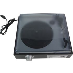 Tocador de disco de mesa giratória, jogador de gramofone antigo, toca discos de vinil
