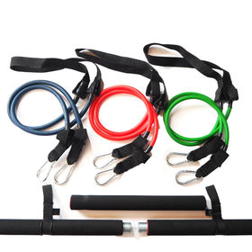 Acheter Barre Pilates avec Kit de bandes de résistance barre de Pilates  Portable bâton d'entraînement à domicile barre de Pilate pour salle de  sport Fitness