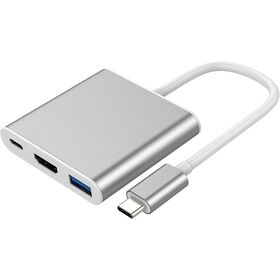 Adaptateur et convertisseur CABLING ® Adaptateur USB C 3.1 vers RJ45  Gigabit Ethernet (Argenté)