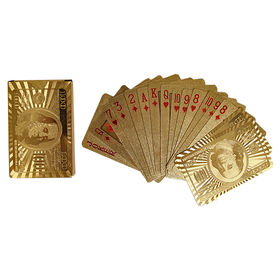 New Gold Statue of Liberty Golden Playing Cards Waterproof PET/PVC Plastic  Poker