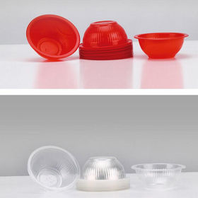 Clear Plastic Dessert/Soup Bowls ~ 12oz 340ml 80 Pack Disposable Party Bowls 