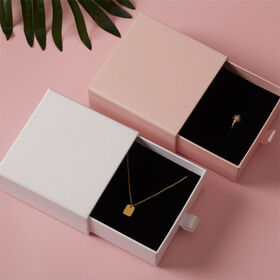 Luxury Vero Legno di Mogano Premium braccialetto catena anelli Jewelry Gift Box Set 