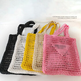 European And American Style Straw Handbags Straw Beach Bags Tote Summer Beach Bags