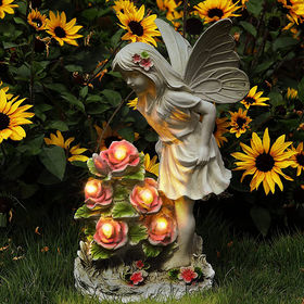 Acheter Statue de fée de tournesol de jardin, Sculpture de jardin