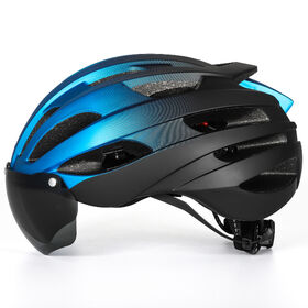 Casque Vélo Route Réfléchissant Antichoc Avec Lunettes Coupe-Vent - Protection Et Visibilité Pour Adulte
