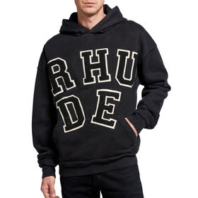 Rhude chenille patch online hoodie