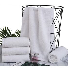 Toallas de Baño Blancas de Secado Rápido 100% Algodón Ligeras para Baño, Invitados, Piscina - Venta al por mayor