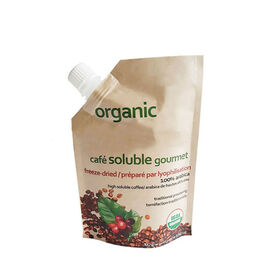 Sac d'emballage imprimé marron d'usine, sac en papier kraft biodégradable avec support en aluminium, étanche, pour liquides, sachet à bec