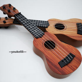 Mini instrument de guitare Ukulele à 4 cordes de 21 pouces pour