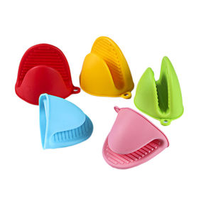 Kids Oven Mitts Heat Resistant: 2pcs Polyester Anti Scald Kitchen Microwave  Mini Toaster Heat Insulation for Children