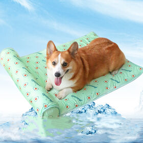 Wholesale summer pet non-slip waterproof ice silk mat cat dog breathable cooling pet mat
