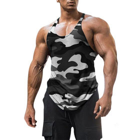 Buy Wholesale China Men Ribbed Sport Tank Top Muscle Tank Tops Gym Work Out  Super Thick T Shirt & Summer Gym Tank Top at USD 2.99