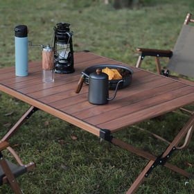 Table de camping portable avec plateau pliant en aluminium et sac de  transport, table de camping pliante pour camping-car, bateau, cuisine,  barbecue
