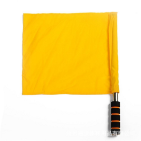 Football Command Signal Flags Training Stainless Steel Flag Referee Flag