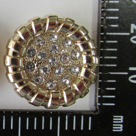 custom flower diamante crystal rhinestone buttons