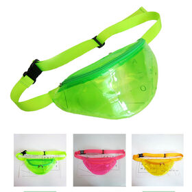 Women Transparent Backpack Waist Hologram Pouch Bag