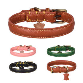 Plain leather hotsell dog collars wholesale