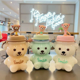 350/450ML Insulated Water Bottle Cartoon Kawaii Bear Cute