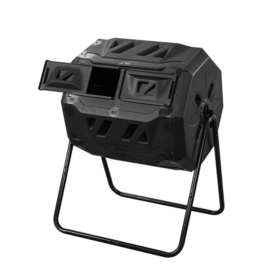Bac à Compost Coulissant 163 Litres pour Jardinage Extérieur - Composteur Rotatif