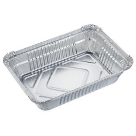 100 Silver Aluminium Foil Containers & Lids Size 2 Trays Takeaway Indian  Chinese