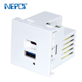 Preço de fábrica Módulo de carregador rápido USB de 65W XJY-USB-17P-3-65AC 45*45mm Carregador rápido Tomada de alimentação USB PD/QC3.0