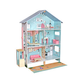 Individuell anpassbares Kinder-Spielhaus aus Holz mit Aufzug W06A490