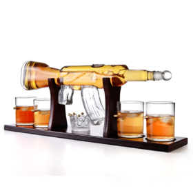 China Original Factory Cool Drinking Glasses - Unique design glass wine  decanter set – Qiaoqi factory and suppliers