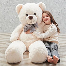 63'' Giant Big Teddy Bear Plush Soft Toy Doll Shell Cover Zipper No Cotton Gifts 