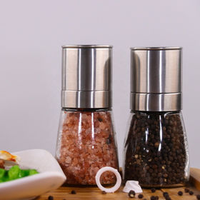 Buy Wholesale China 100ml Hot Selling On  Cheap Small And Mini Salt  And Pepper Spices Grinder With Glass Bottle & Pepper Grinder at USD 2